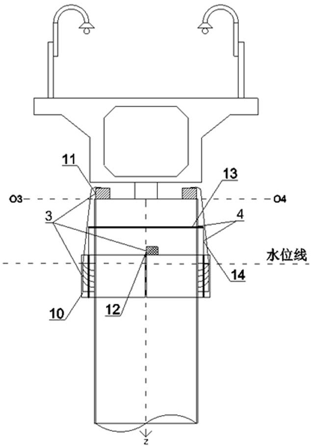 Pier anti-scouring and anti-impact water flow power generation system