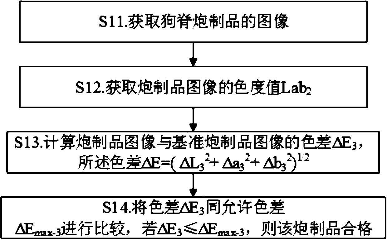 Online evaluation method of rhizoma cibotii processing technology