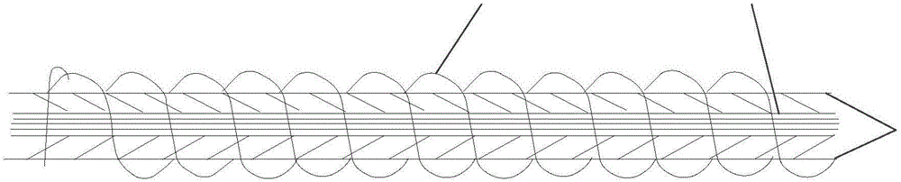 Bakelite corrugated board made of preliminarily woven components with flow guide layers and method for manufacturing bakelite corrugated board