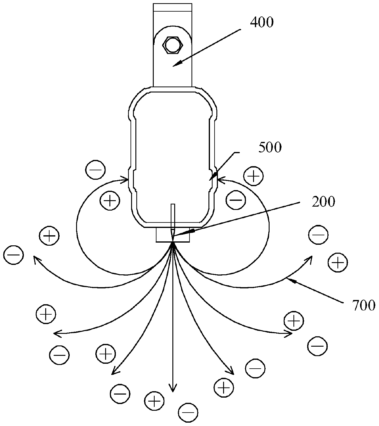 A monitoring method and device for static elimination equipment