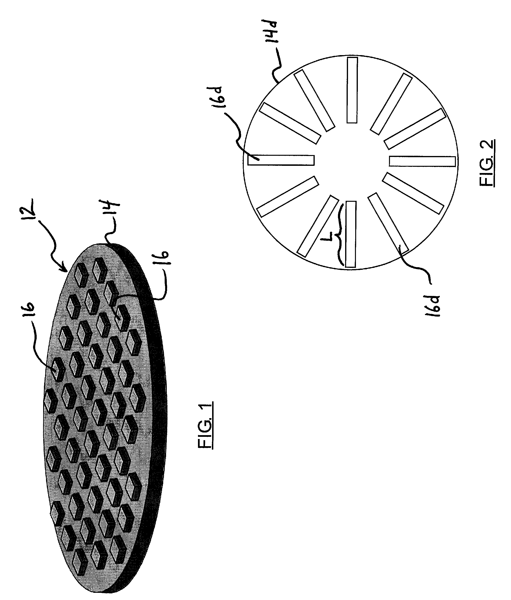 Cmp pad conditioners and associated methods