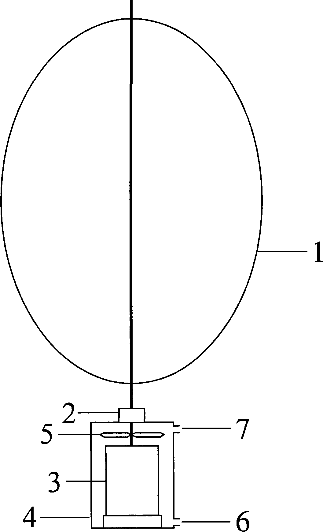 Wind power heating machine