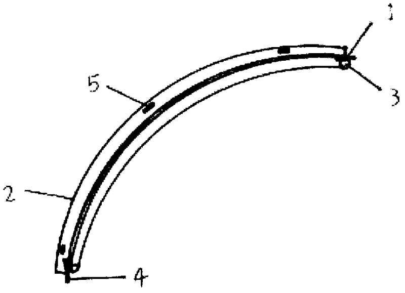 Glass steel frame of hoop greenhouse