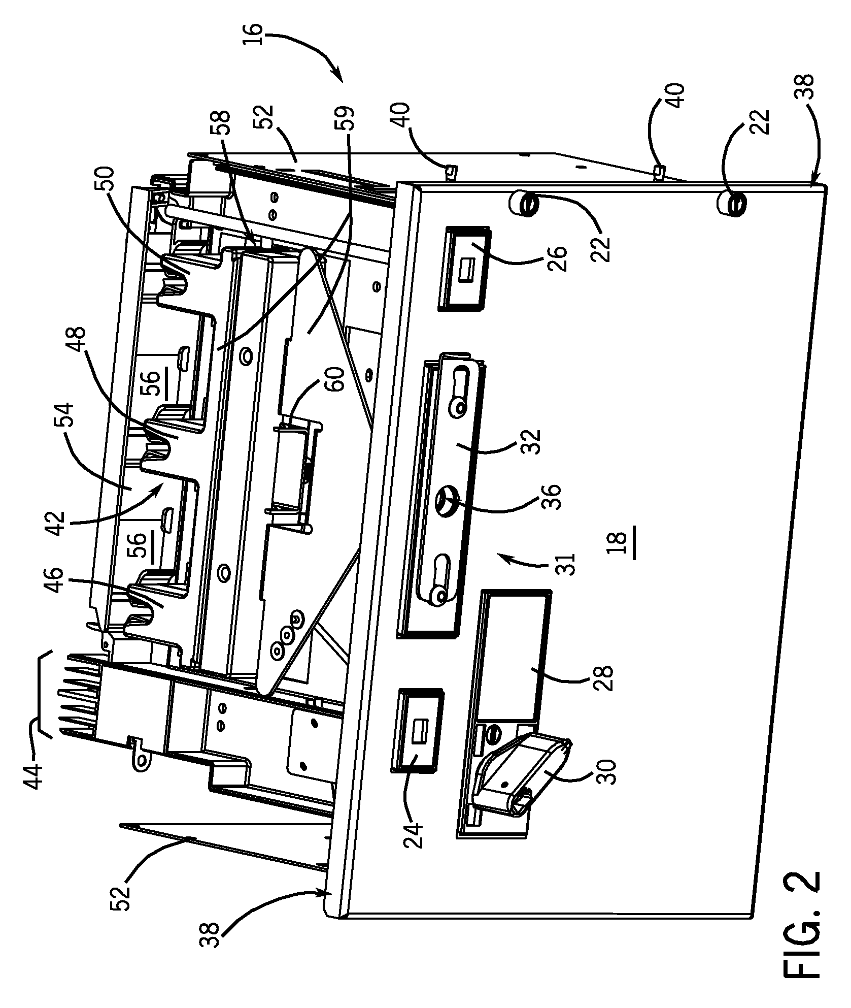 Motor control center subunit having moveable line contacts and method of manufacture