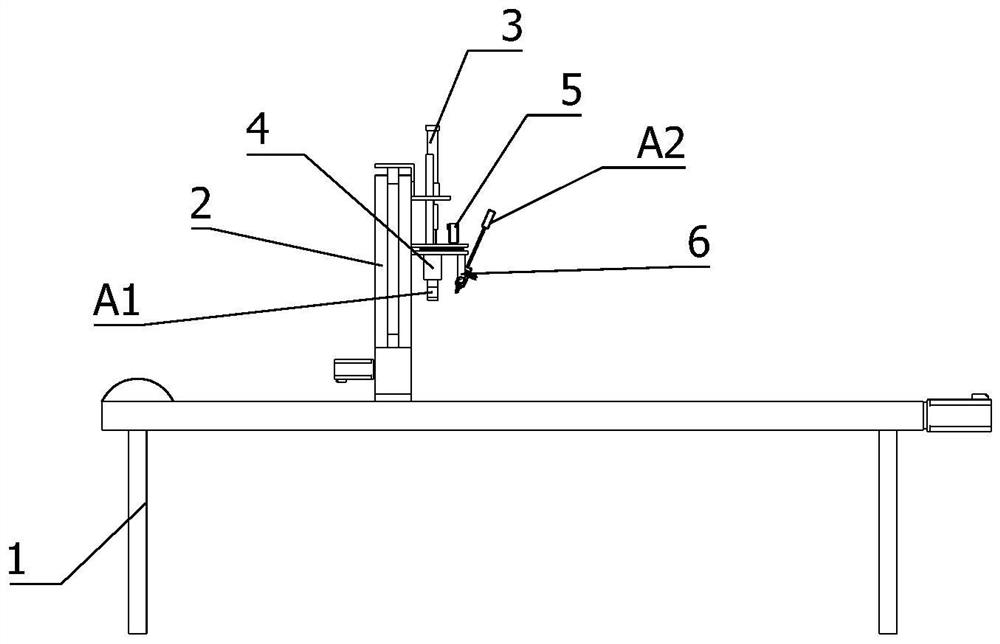 Image intervention operating bed