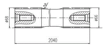 Secondary cold extrusion forming process for large-diameter external splines