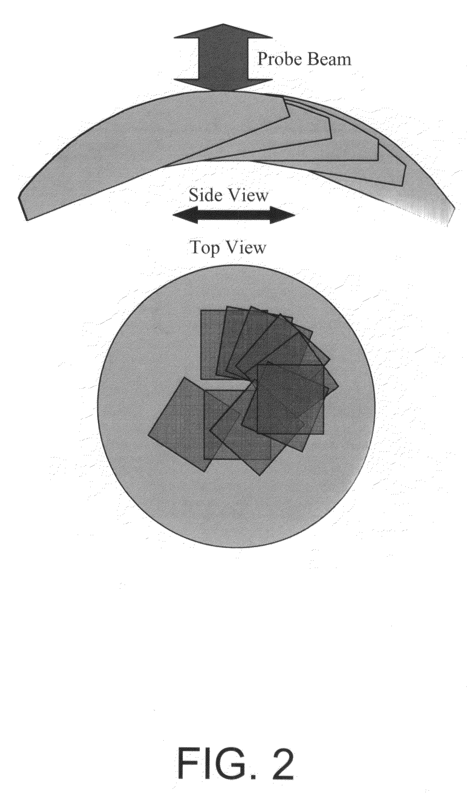 Geometric measurement system and method of measuring a geometric characteristic of an object