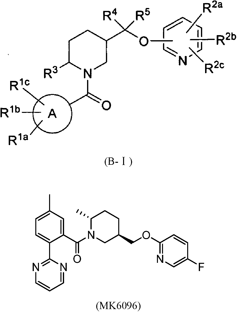 Piperidine derivatives as orexin receptor antagonists