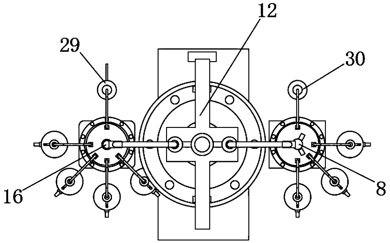 Polyurethane elastomer solid tire production feeding device