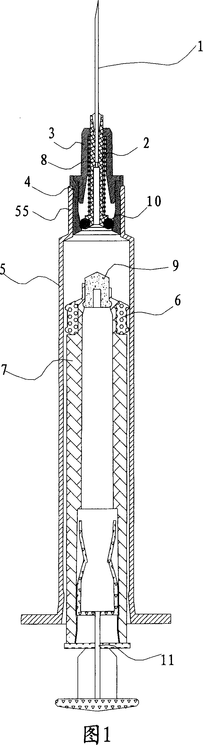 Disposable safety syringe