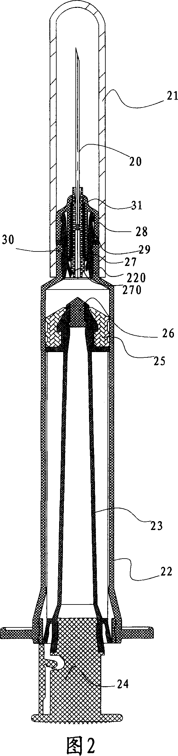 Disposable safety syringe