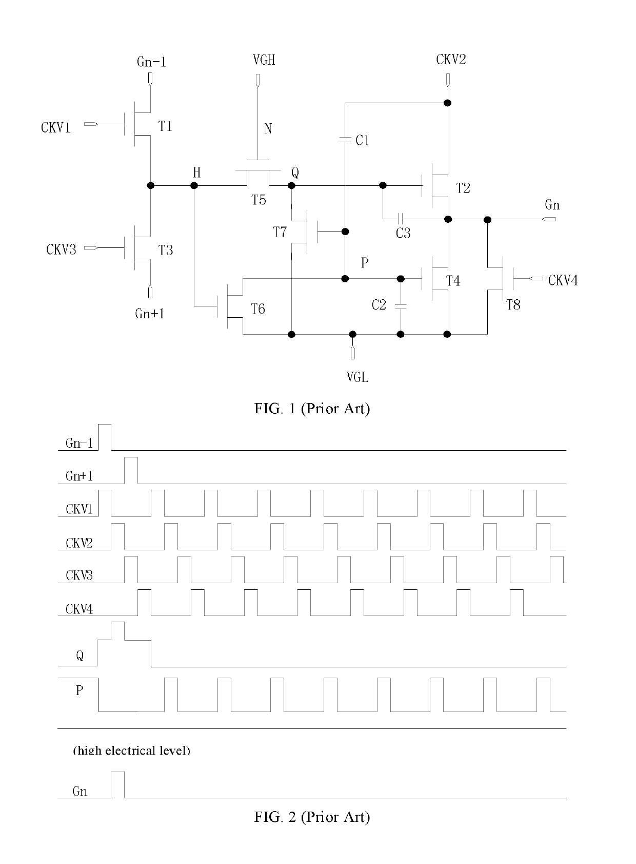 Scan driver circuit and liquid crystal display device having the circuit