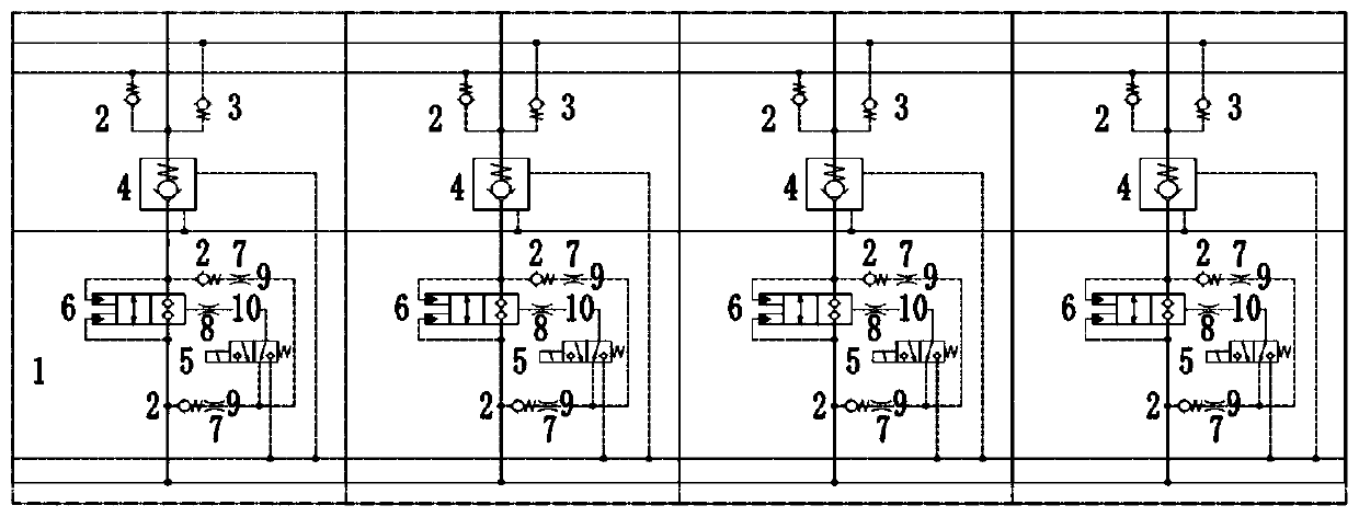 Throttling control propulsion valve bank