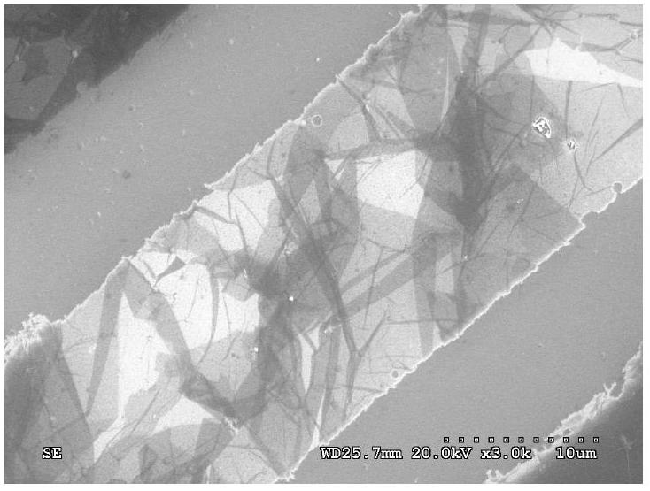 Method for preparing graphene gas sensors in batches based on nano soft lithography