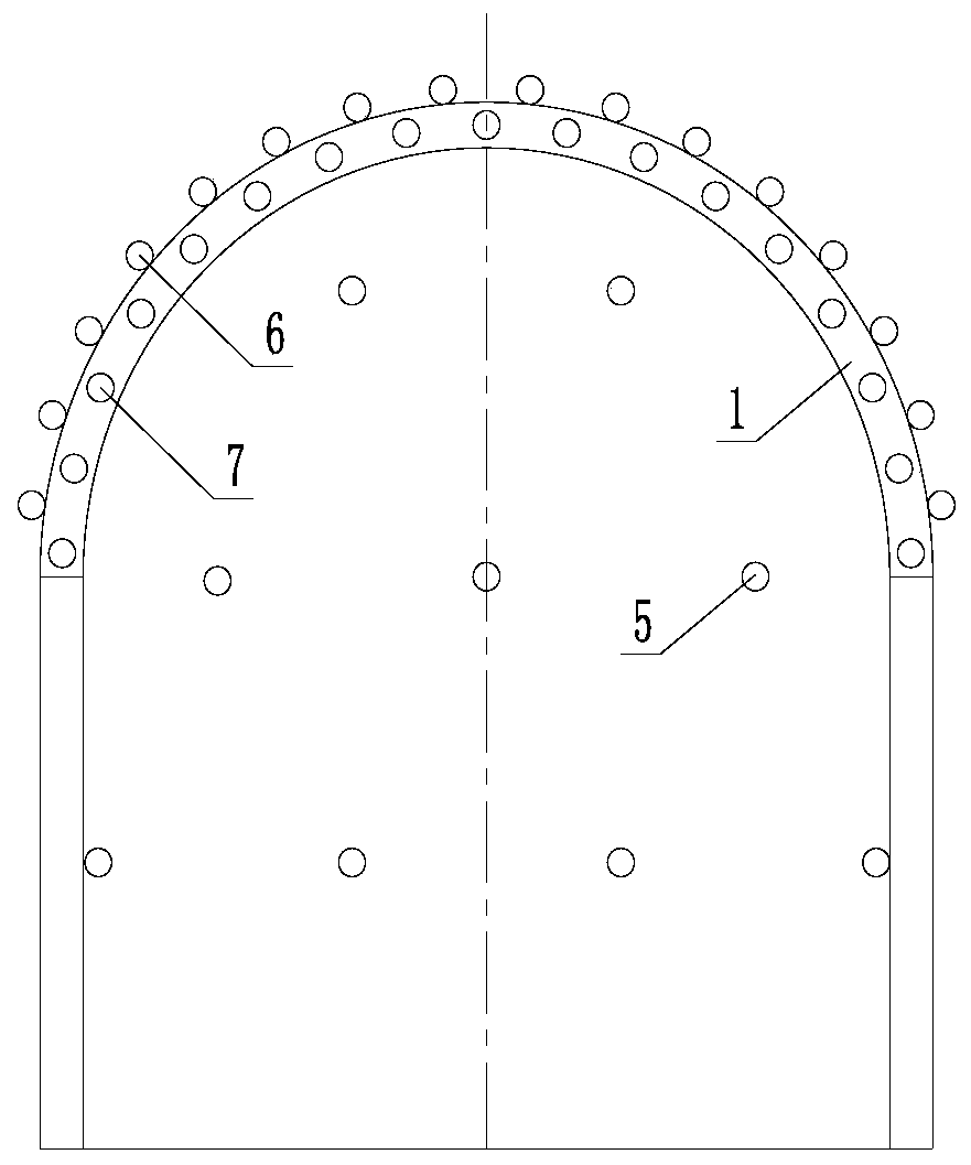 Method for treating light section tunnel collapse