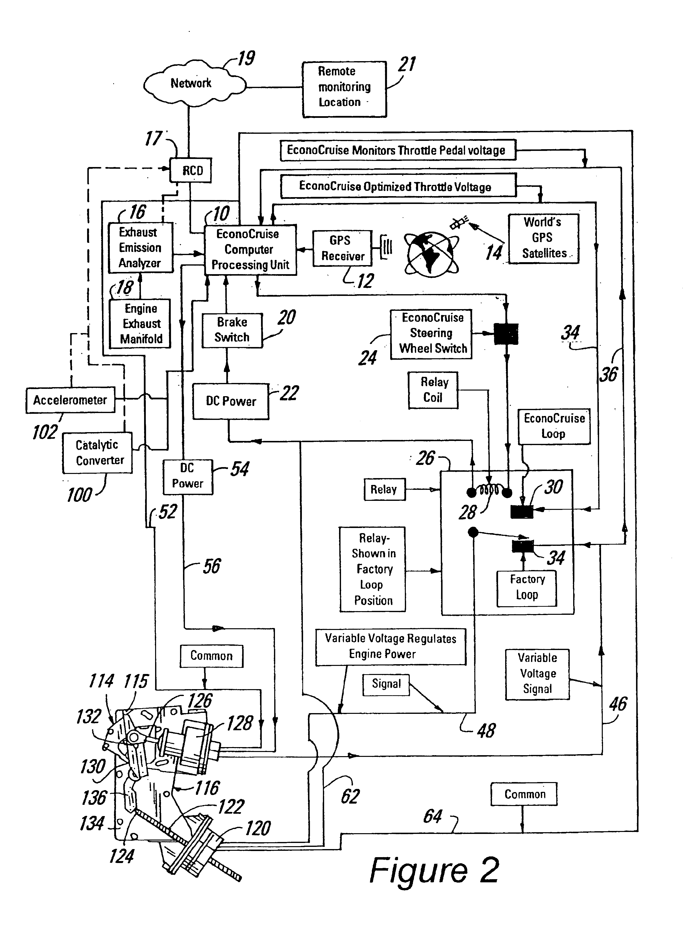 Method and apparatus for remote communication of vehicle combustion performance parameters