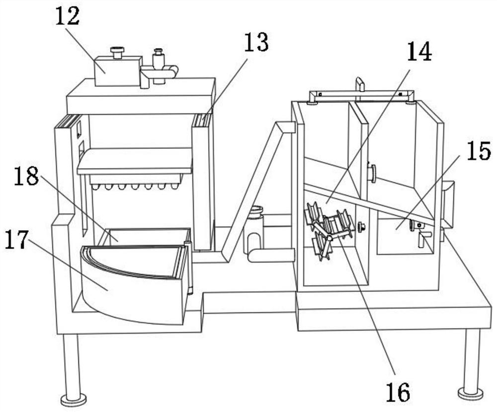 Small pig farm sewage treatment device