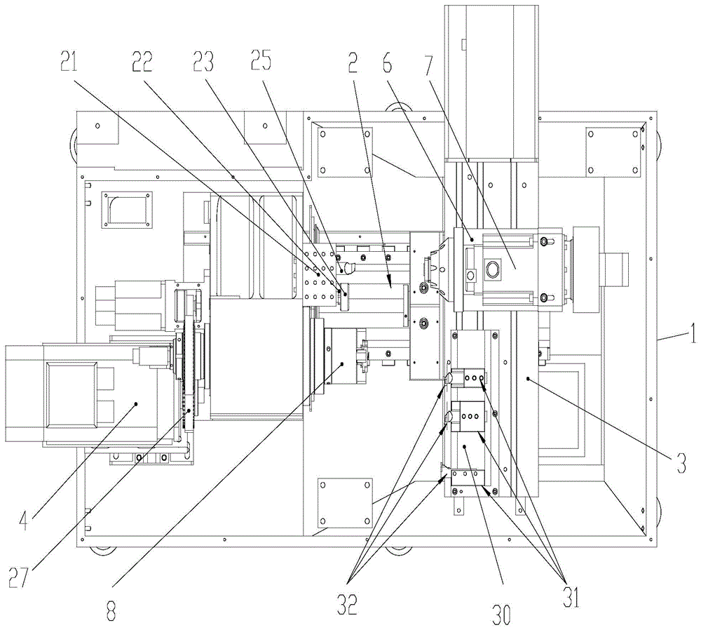 A precision CNC machine tool that automatically realizes parts turning around to complete their double-sided processing