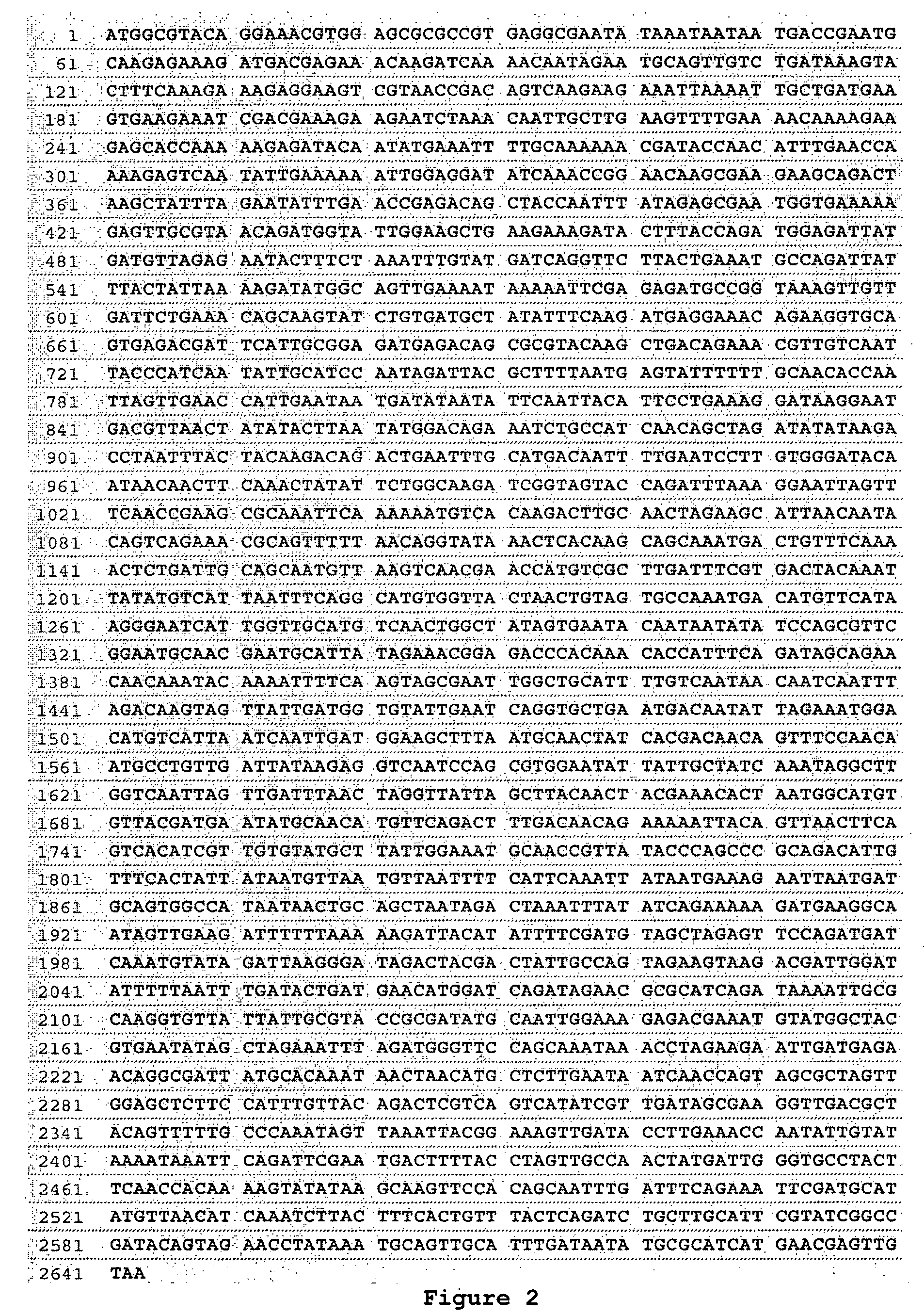 Nucleic acid sequences encoding proteins capable of associating into a virus-like particle