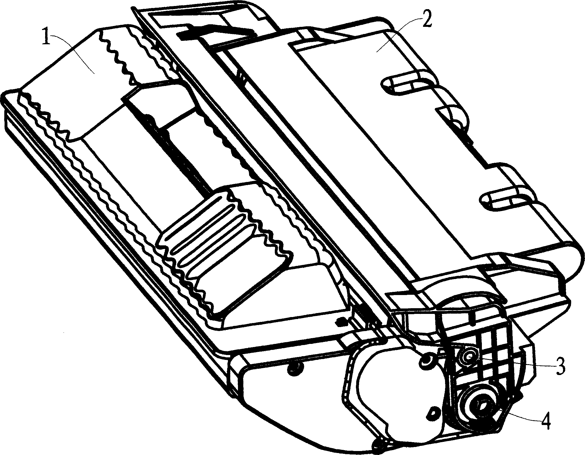 Processing cartridge with power inputting buffer unit