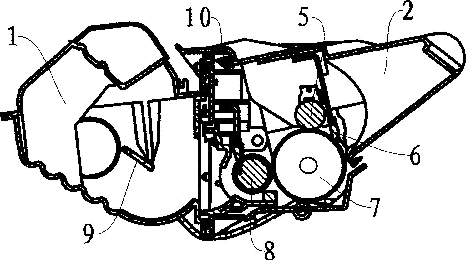 Processing cartridge with power inputting buffer unit