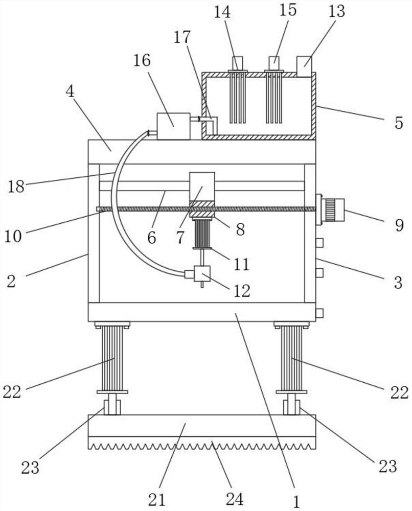 Epoxy resin dispensing device for manufacturing electronic components