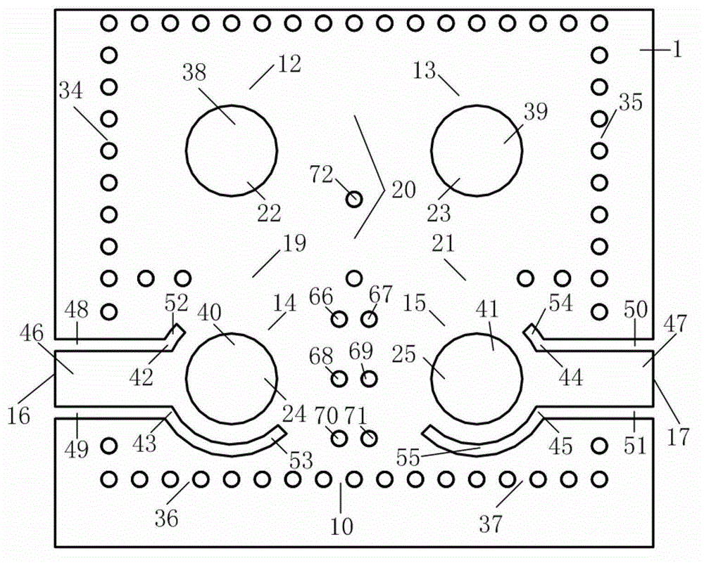 Integrated waveguide filter of medium loaded foldable substrate