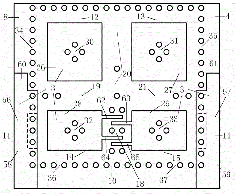 Integrated waveguide filter of medium loaded foldable substrate