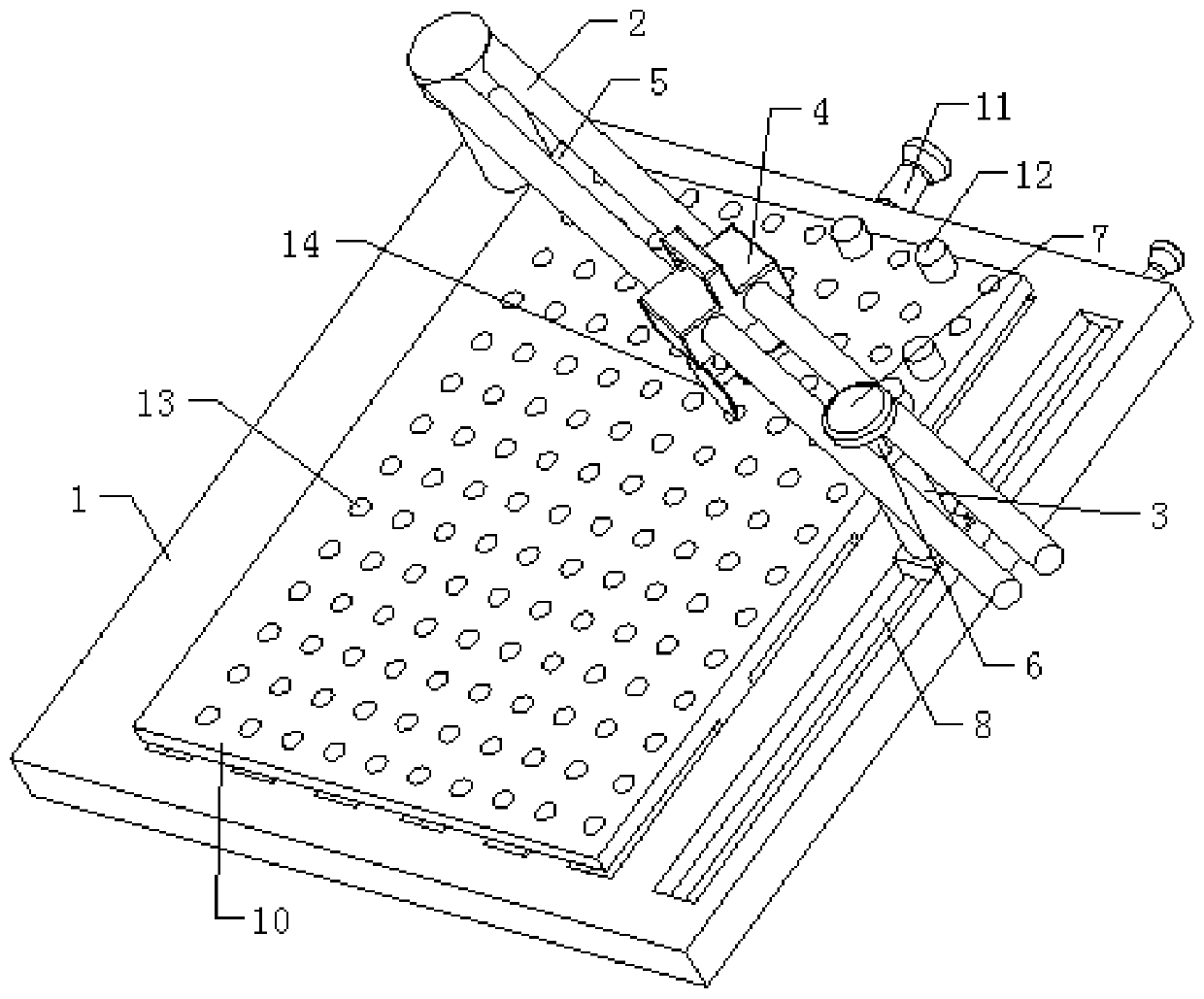 Building board machining device for construction site