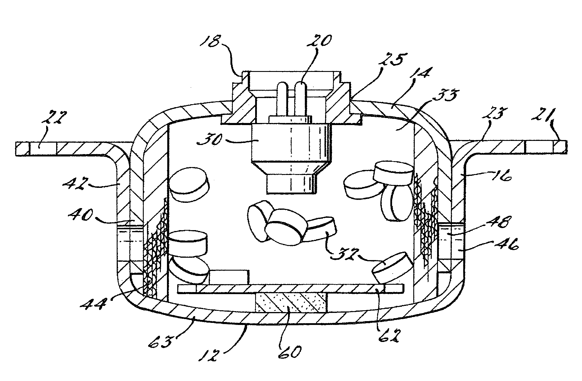 Weld-less driver-side inflator