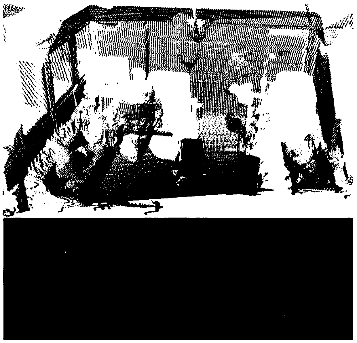 Mobile robot positioning navigation system and method based on teaching multi-sensor