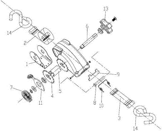 Tensioning machine capable of withdrawing tapes automatically