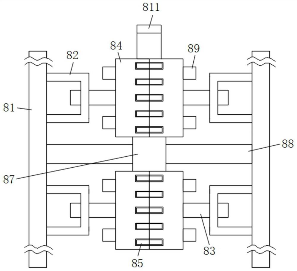 Girdling device for cable processing and with waste collection function