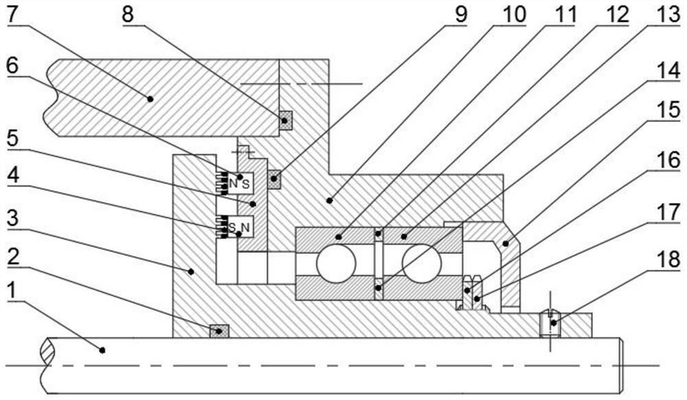 Modularized magnetic liquid sealing device