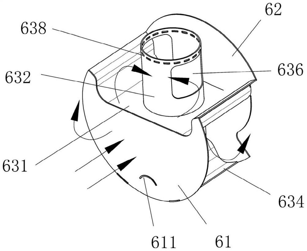 Double-vortex-flow type urea mixing device