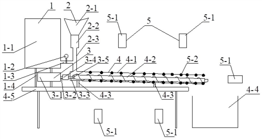 Bedding drilling hydraulic slotting coal cinder migration simulation system and test method