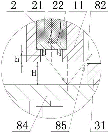 Device for detecting valve opening in-place of gas meter based on photoelectric reflection technology