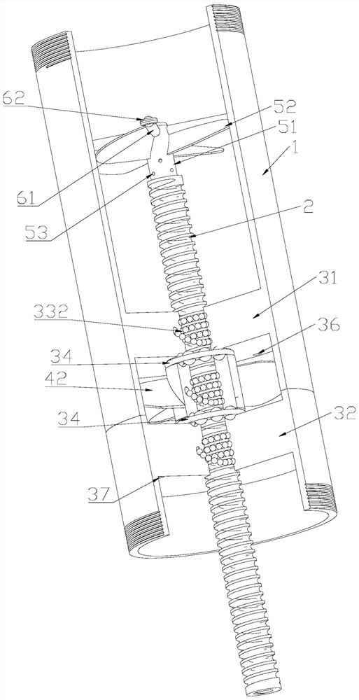 A radial horizontal well sealing device, drilling equipment and drilling method