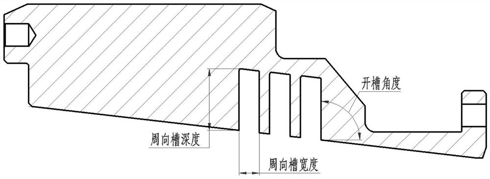 Method for designing circumferential groove type processing casing of gas compressor of ship gas turbine