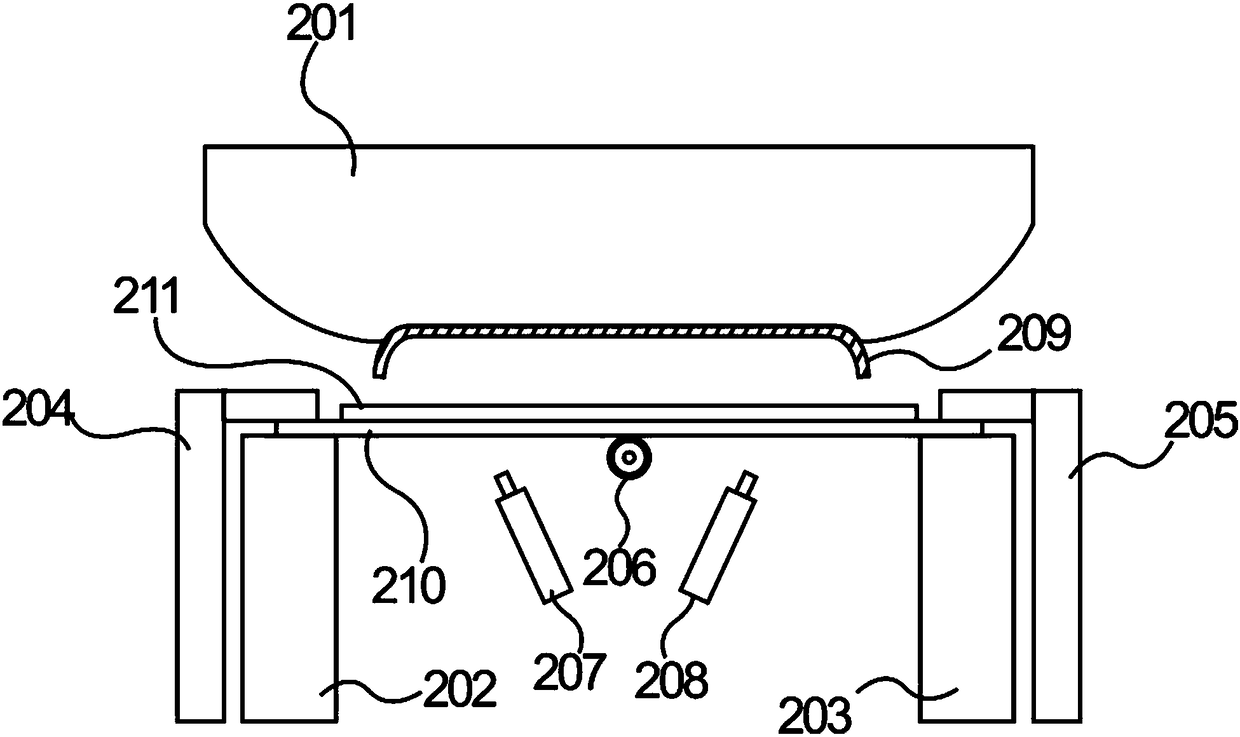 Flexible display panel attaching device and attaching method thereof