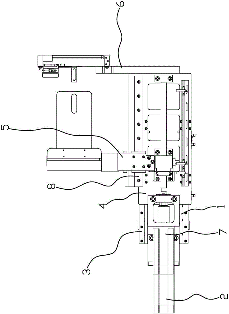 A pole piece motion cutting method and assembly for lithium battery cell processing equipment