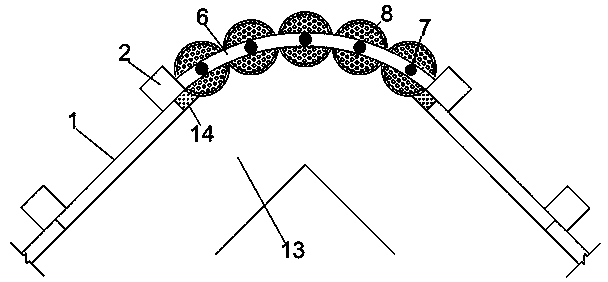 Assembly type crash barrier connection system for sharp turn