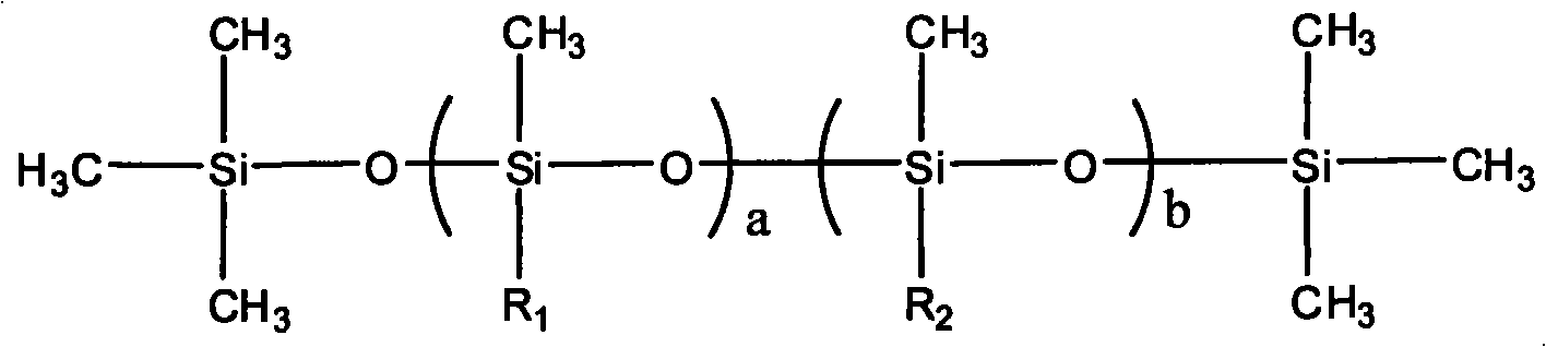 Defoaming composition of polyether modified siloxane