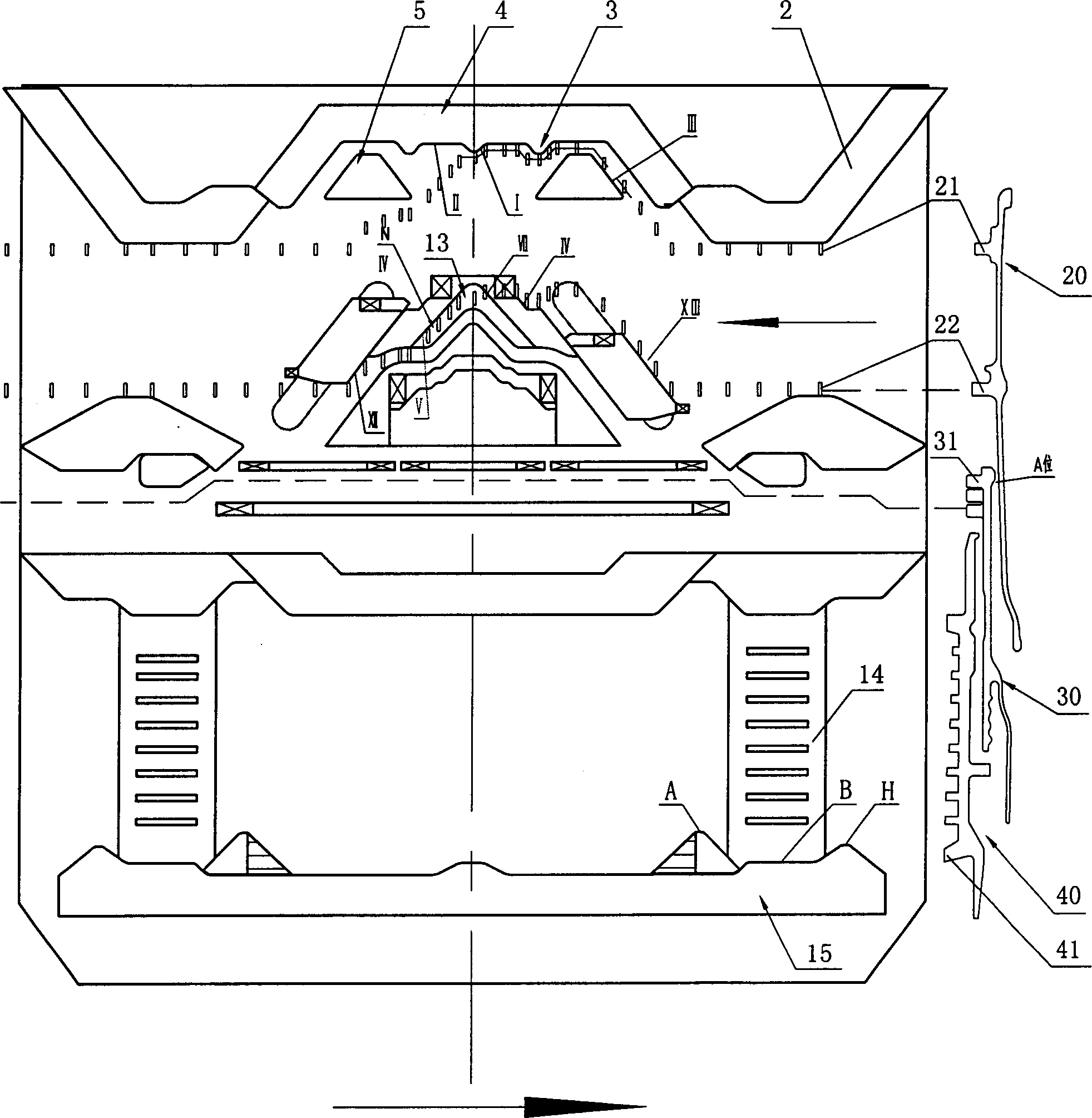 Braiding controlling mechanism of flat braiding machine