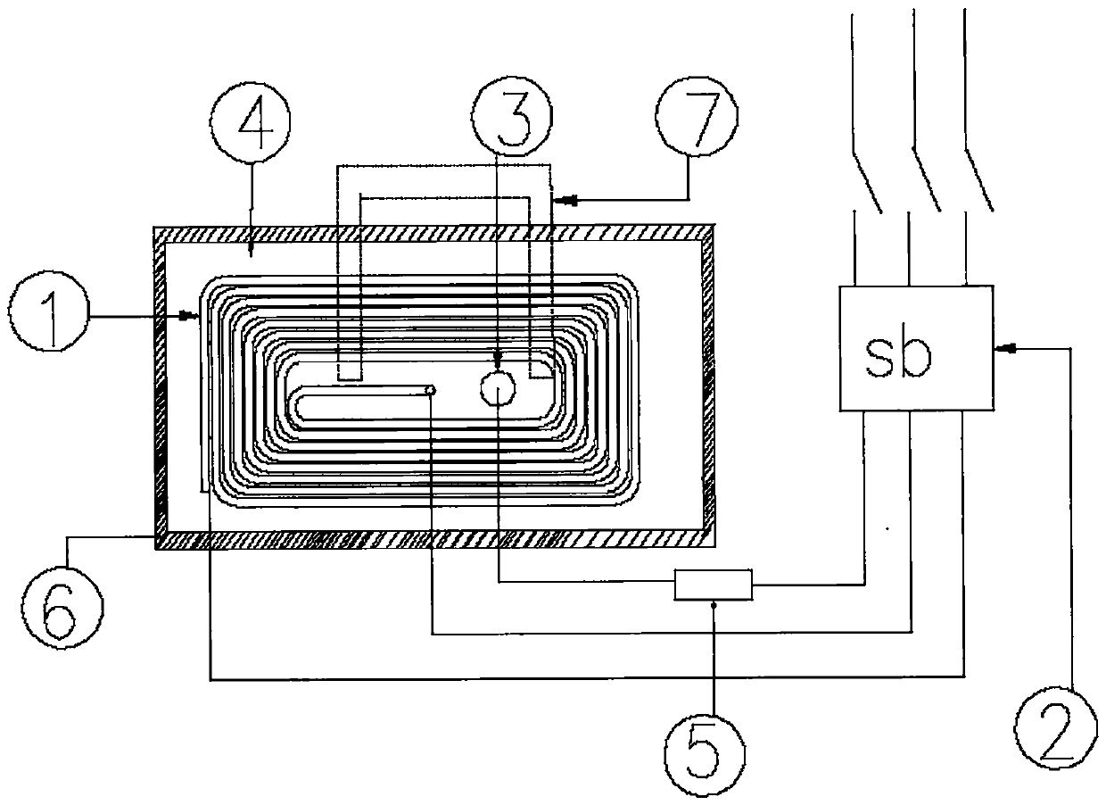 Handheld heating device for stripping corrosion-resistant layer of oil-gas pipeline