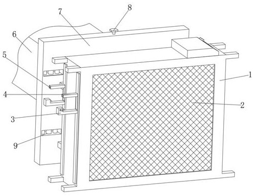 Filter screen structure convenient to disassemble and assemble for atmospheric pollution control purification device