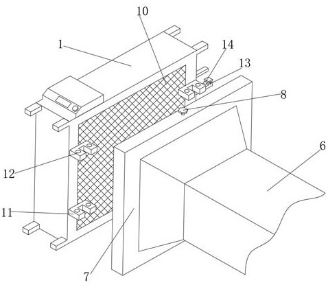 Filter screen structure convenient to disassemble and assemble for atmospheric pollution control purification device