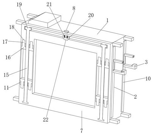 Filter screen structure convenient to disassemble and assemble for atmospheric pollution control purification device