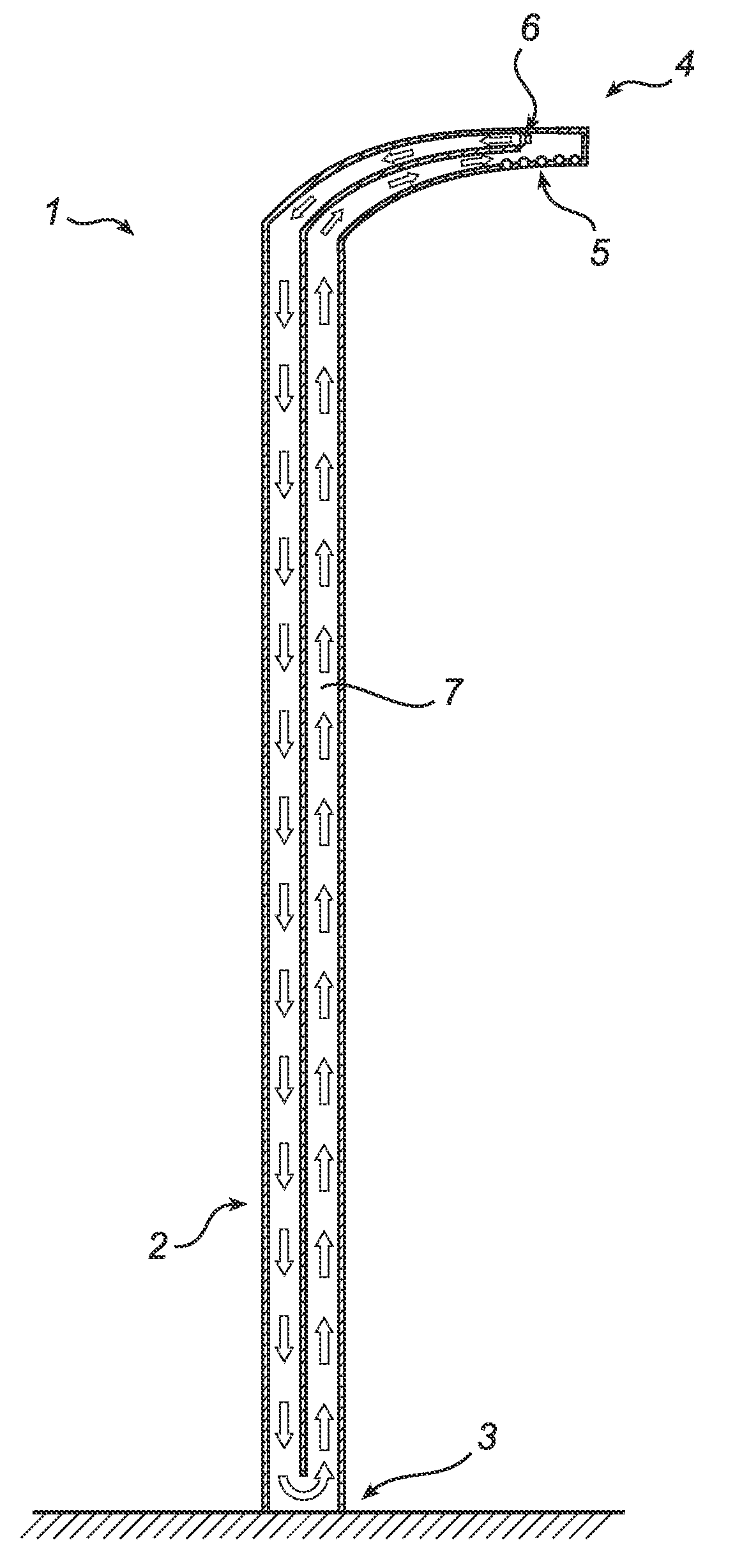 Lighting device with pulsating fluid cooling