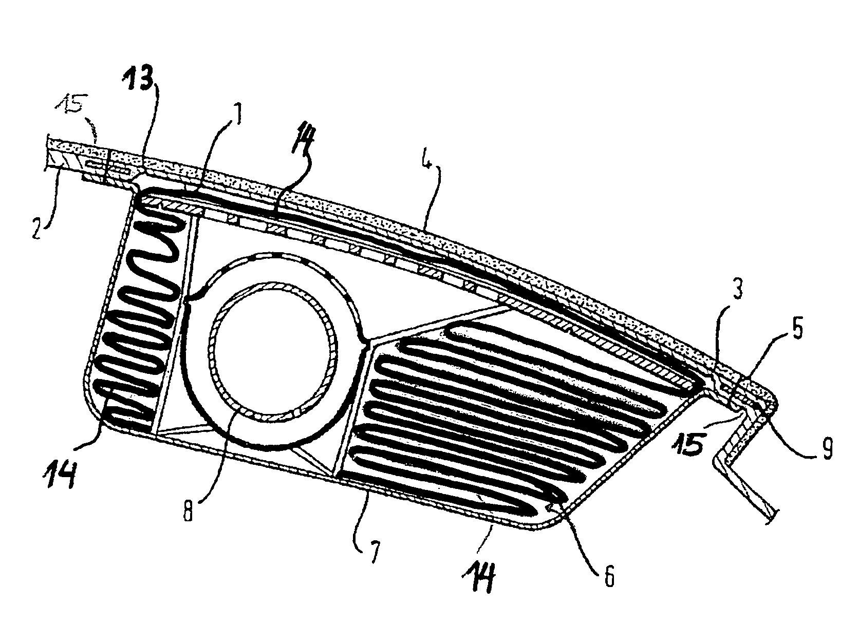 Flexible airbag flap